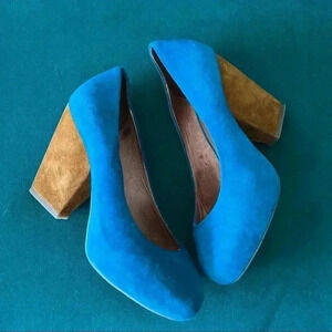Jeffrey Campbell Chunky Heel Pumps Sz 6